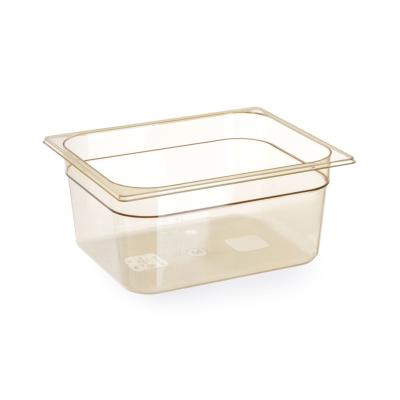 GN 1/2 kontejner, odolný vůči vysokým teplotám, HENDI, GN 1/2, 4L, Průhledná, 325x265x(H)65mm | 869383